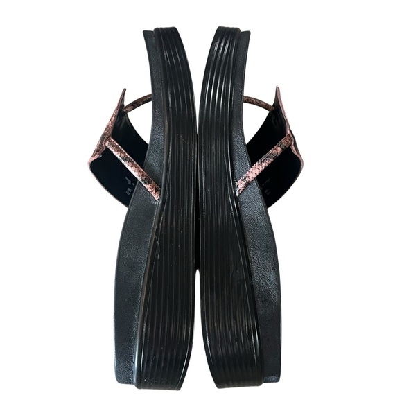 Donald Pliner Sandals Size 10 NWOB Rose Python Animal Print FiFi Platform - Picture 7 of 11